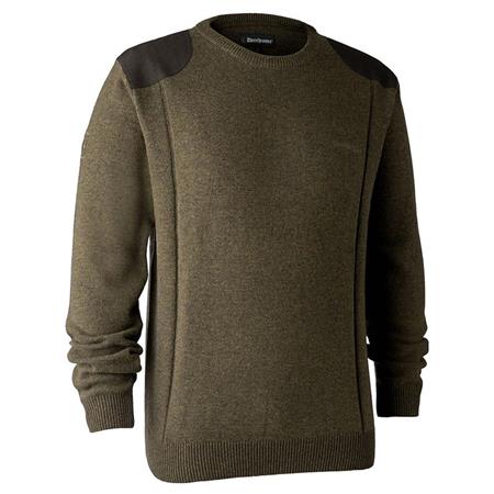 Pull Homme Deerhunter Sheffield With O-Neck - Cypress