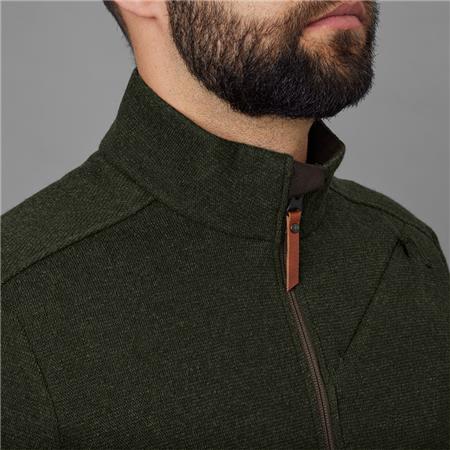 PULL HOMME HARKILA METSO HALF ZIP - WILLOW GREEN