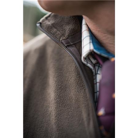 PULL HOMME SEELAND BENJAMIN HALF ZIP - DARK BROWN