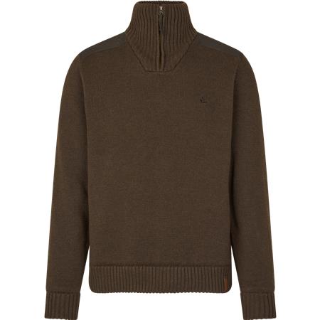 Pull Homme Seeland Haze Windbreaker Knit - Dark Brown