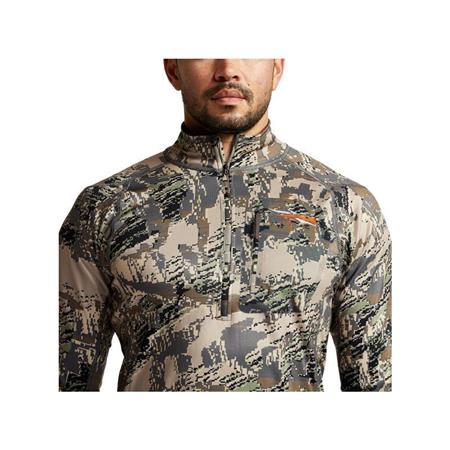 PULL HOMME SITKA CORE MID WT ZIP-T - OPTIFADE OPEN COUNTRY