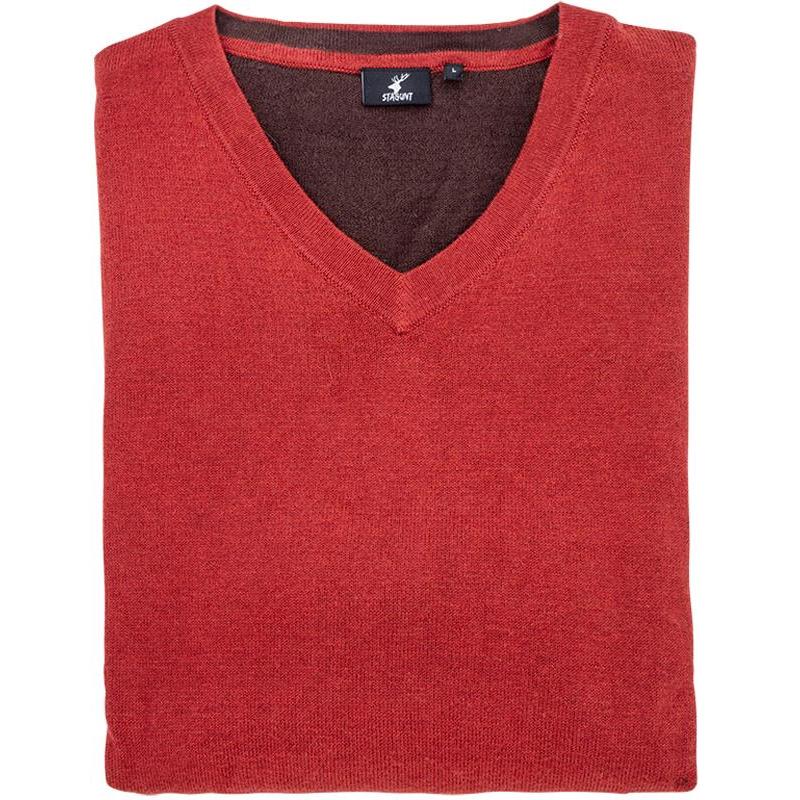 Pull homme stagunt mallard red ochre - rouge - Chasseur.com