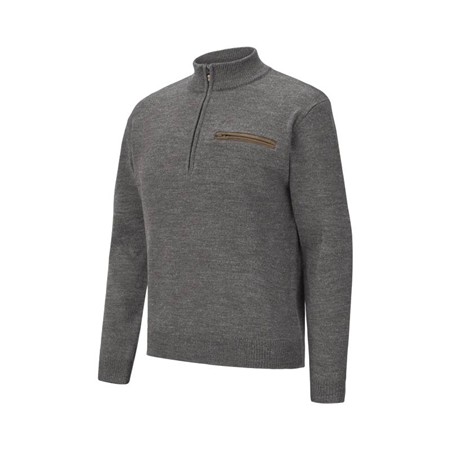 Pull Homme Verney Carron La Ligne Rocheval Zip - Café