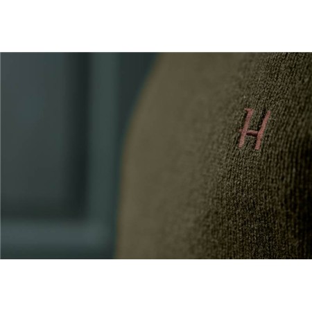 PULLOVER FÜR MÄNNER HARKILA VINCENT MERINO V-NECK - DEMITASSE BROWN