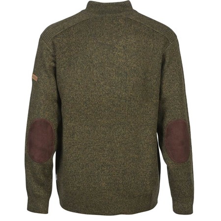 PULLOVER HERREN PERCUSSION BRODÉ COL CHEMINEE ISLANDE 1566N - KAKI/WILDSCHWEIN