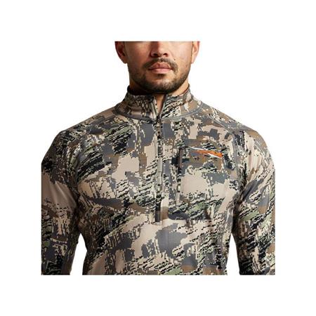 PULLOVER HERREN SITKA CORE MID WT ZIP-T - OPTIFADE OPEN COUNTRY