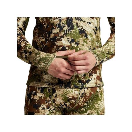 PULLOVER HERREN SITKA CORE MID WT ZIP-T - OPTIFADE SUBALPIN