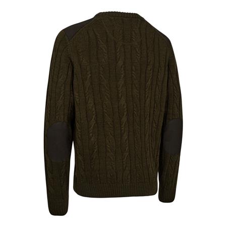 PULLOVER MANN DEERHUNTER RANDALL TRICOT COL ROND - ART GREEN