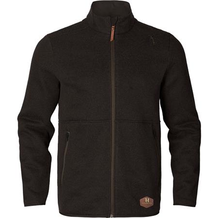 Pulôver Masculino Harkila Metso Full Zip - Marrom