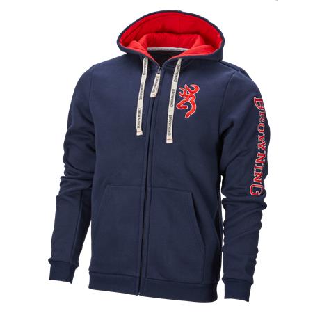 Reissverschluss-Sweatshirt Für Herren - Blau Browning Zippé Snapshot - Bleu
