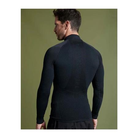 ROPA INTERIOR HOMBRE DAMART TEE SHIRT THERMOLACTYL COMFORT 4 COL ZIPPÉ - NEGRO