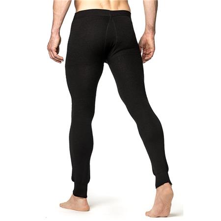 ROPA INTERIOR UNISEX WOOLPOWER LONG JOHNS 200 CON BRAGUETA - NEGRO