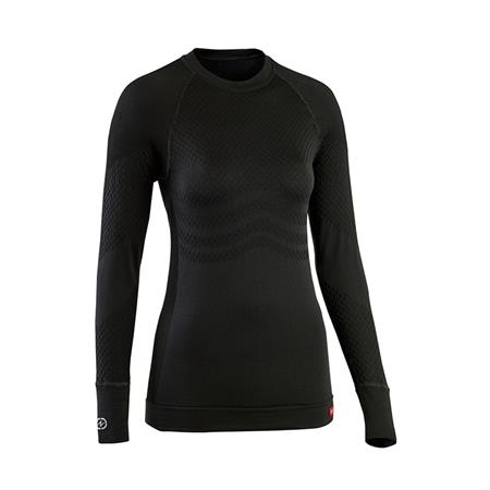 Roupa Interior Feminina Damart Tee Shirt Thermolactyl Energy 3 Col Rond - Preto