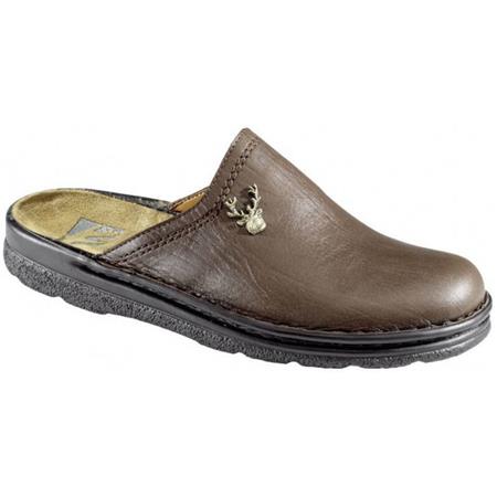 Saboty Męskie Fritzmann Skóra Brązowa - Jeleń