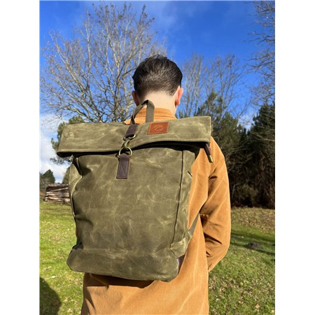 SAC À DOS LE PAIRON BÉCASSIER TOILE CIRÉE TRADITIONNEL