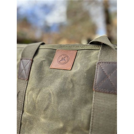 SAC DE VOYAGE LE PAIRON BÉCASSIER TOILE CIRÉE TRADITIONNEL