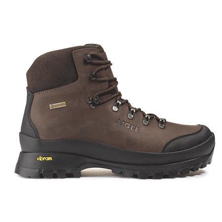 Sapatos Masculinos Aigle Muntagna Gtx - Castanho Escuro