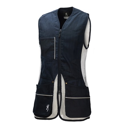 Schietvest Voor Heren Browning Shooting Vest Sport Shooter Linkshandig - Marino - Marineblauw