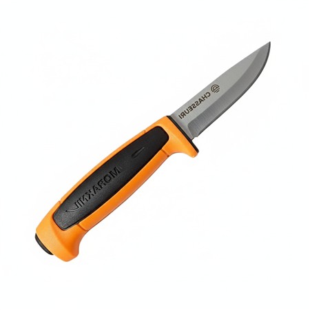 Serie Limitada - Cuchillo Morakniv Chasseur.Com Edition 2025 - Modèle Basic 546 - Naranja/Negro