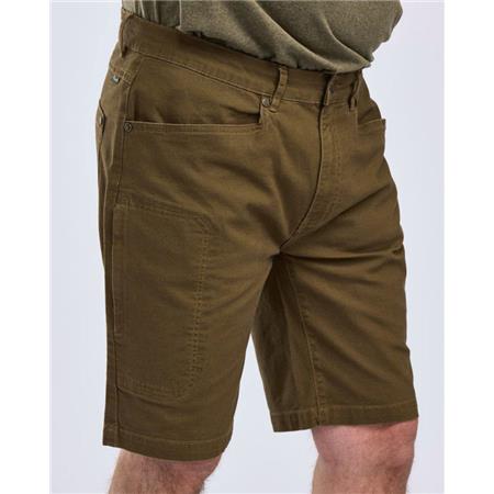 SHORT HOMME PINEWOOD VÄRNAMO VINTAGE CANVAS - OLIVE MARRON