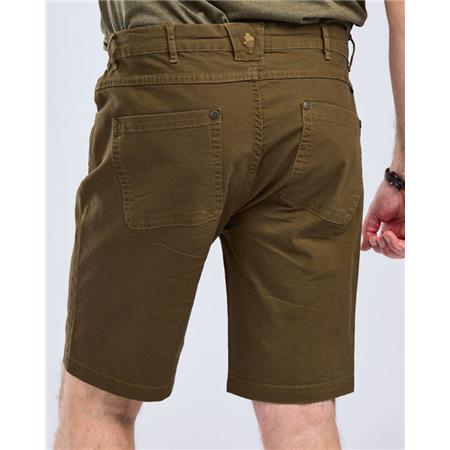 SHORT HOMME PINEWOOD VÄRNAMO VINTAGE CANVAS - OLIVE MARRON