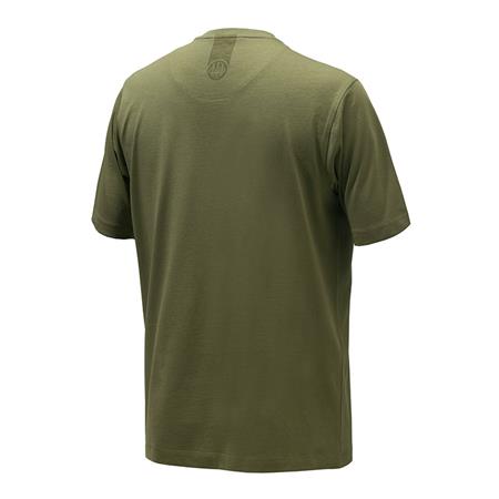 SHORT SLEEVE MEN'S TEE SHIRT BERETTA LOGO - OLIVE