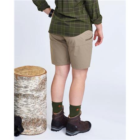 SHORTS TIL KVINDER PINEWOOD ABISKO LIGHT STRETCH - MULDVARPEBRUN