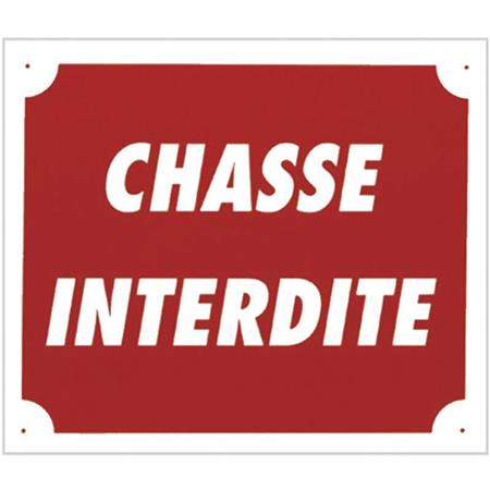 Signaalbord Europ Arm Chasse Interdite