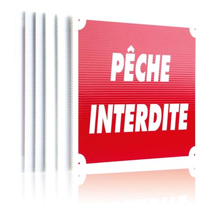 SIGNALISATIEBORD EUROP ARM VISSEN VERBODEN