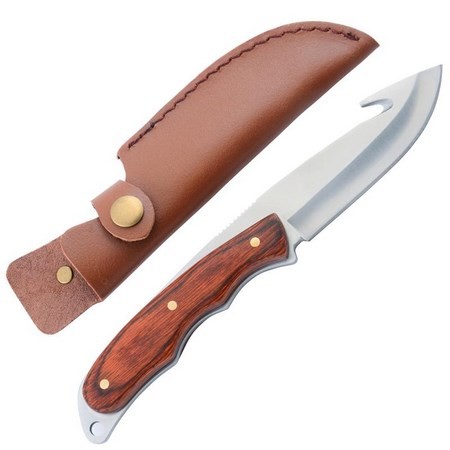 Skinning Knife Januel Red Wooden Handle