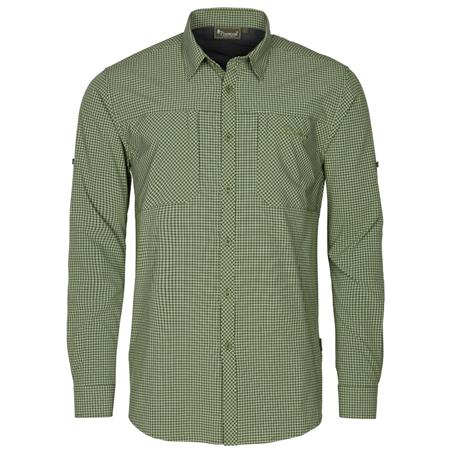 Skjorte Med Lange Ærmer Til Mænd Pinewood Insectsafe L/S - Grøn/Hvid
