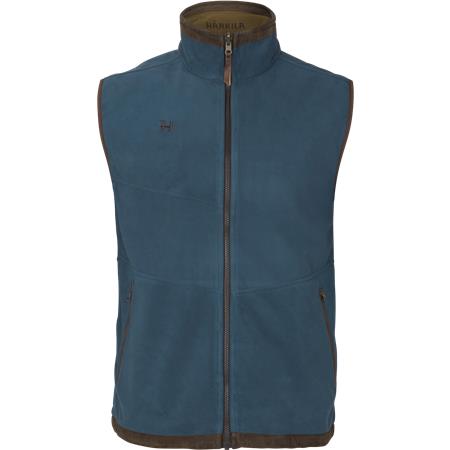 Sleeveless Men's Fleece Harkila Kamko Estate Wsp Reversible - Dark Olive/Sea Blue