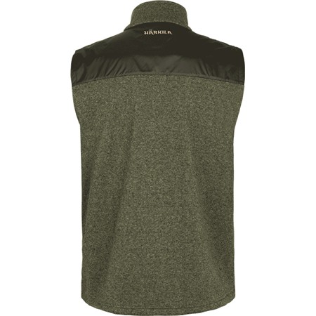 SLEEVELESS POLAR FLEECE FOR MEN - WILLOW GREEN/SHADOW BROWN HARKILA KALIX - WILLOW GREEN/SHADOW BROWN