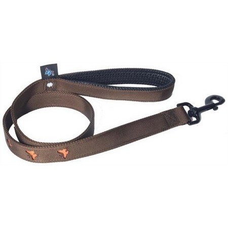 Smycz Nylonowa Dla Psa Martin Sellier Motyle Pomarańczowe