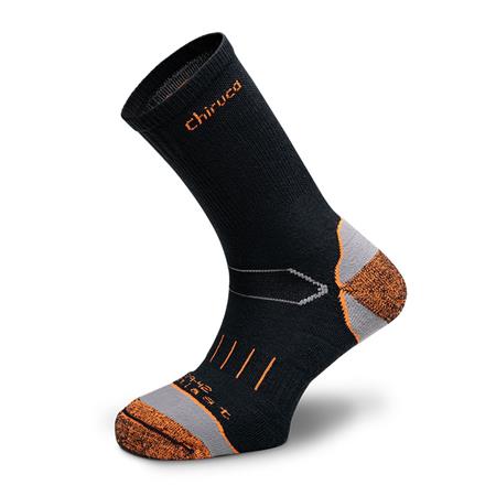Socken Chiruca Outlast Régul Thermique - Schwarz/Orange