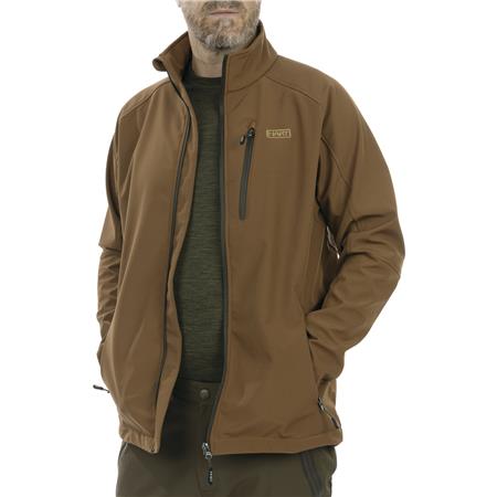 SOFTSHELL HERREN HART EGUR - MARRON