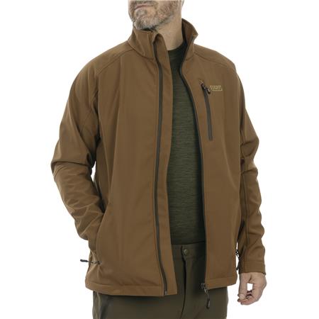 SOFTSHELL HERREN HART EGUR - MARRON