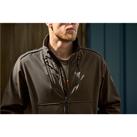 SOFTSHELL HOMME HARKILA SCANDINAVIAN - WILLOW GREEN/SHADOW BROWN