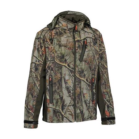 Softshell Homme Percussion Chasse - Camo Forest