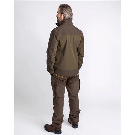 SOFTSHELL HOMME PINEWOOD SMÅLAND STRETCH SHELL - OLIVE/MARRON