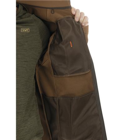 SOFTSHELL MAN HART EGUR - MARRON