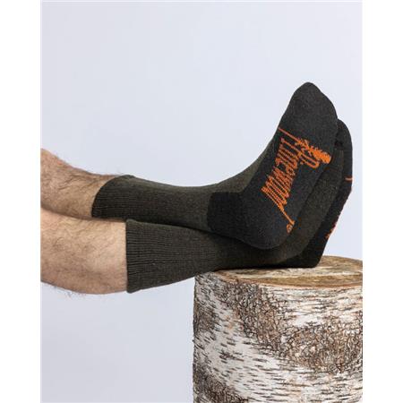 SOKKER PINEWOOD HUNTERS TERRY WOOL - GRØN