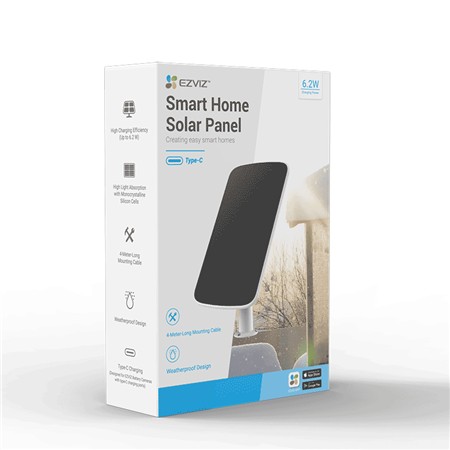 SOLPANEL EZVIZ TIL KAMERA EB8