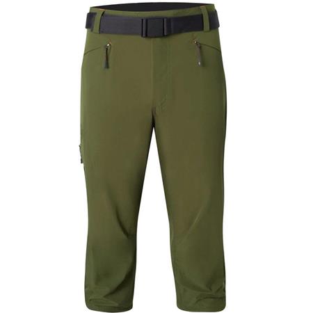 SPODNIE MĘSKIE PINEWOOD FINNVEDEN SPORTS LIGHT 3/4 - SOSNOWA ZIELEŃ