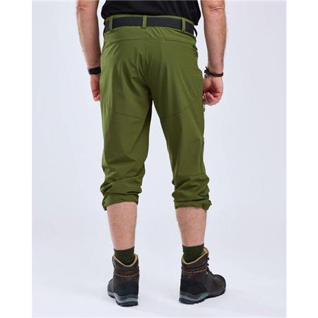 SPODNIE MĘSKIE PINEWOOD FINNVEDEN SPORTS LIGHT 3/4 - SOSNOWA ZIELEŃ