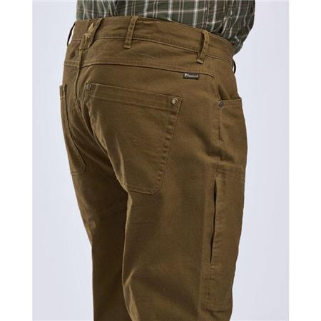 SPODNIE MĘSKIE PINEWOOD VÄRNAMO VINTAGE CANVAS - OLIWKOWO-BRĄZOWY