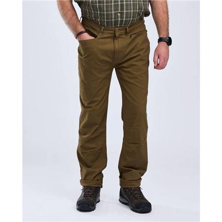 SPODNIE MĘSKIE PINEWOOD VÄRNAMO VINTAGE CANVAS - OLIWKOWO-BRĄZOWY