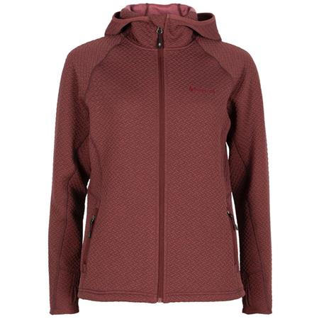 Sudadera Mujer Pinewood Everyday Travel Full Zip Hoodie - Earth Plum Mel
