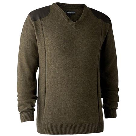 Suéter Masculino Deerhunter Sheffield With V-Neck - Cipreste