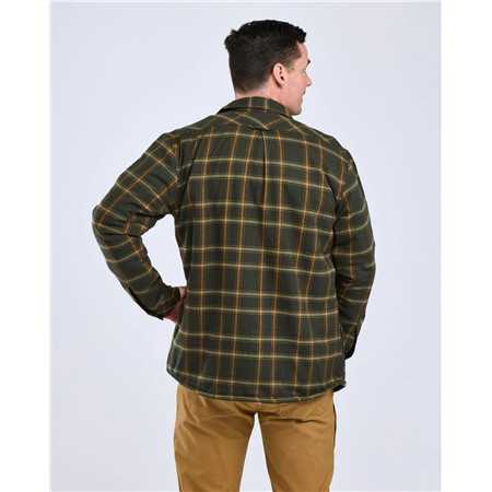 SURCHEMISE HOMME PINEWOOD PILE OVERSHIRT - GREEN/BRONZE